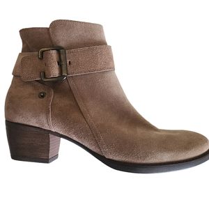 paul green jano moto ankle boots tan suede